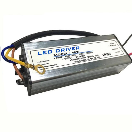 LED Driver Power Supply 10W-60W 300-1800MA Floodlight Transformer Waterproof 44*25*21Mm Overload Protection Electronic Component