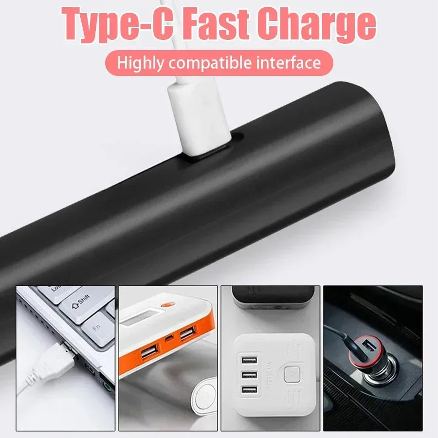 Rechargeable Professional UV LED Nail Lamp — Portable Mini Desk Nail Dryer with Display Stand for Gel Nail Art