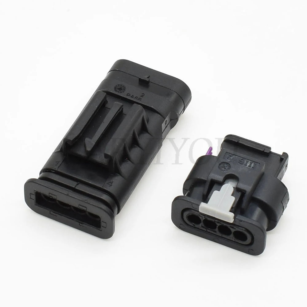 4 Pin Female Male Auto Cable Plug Water Temperature Sensor Connector Socket 1718657-1 for Heavy Machinery