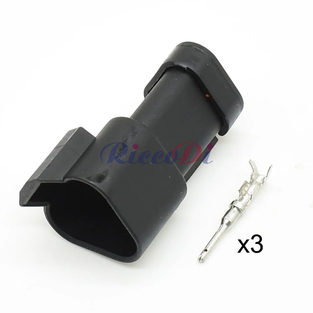 Deutsch DT 3-Pin Waterproof Connector DT06-3S DT04-3P 22-16AWG Sealed Plug