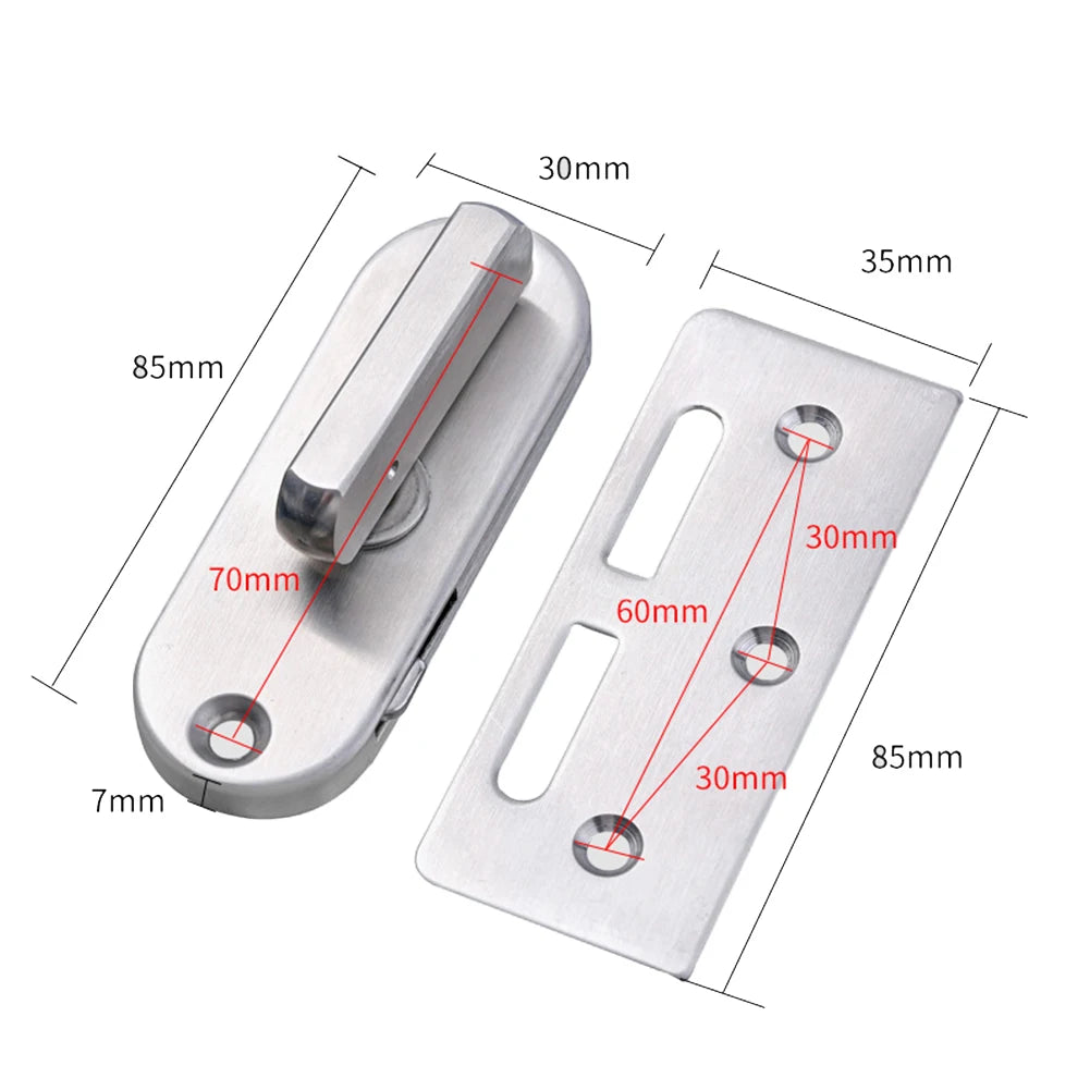 Reinforced Safety Door Lock Exquisite Reinforced Stainless Steel Most Door Flap Locks For Most Door Flap Locks