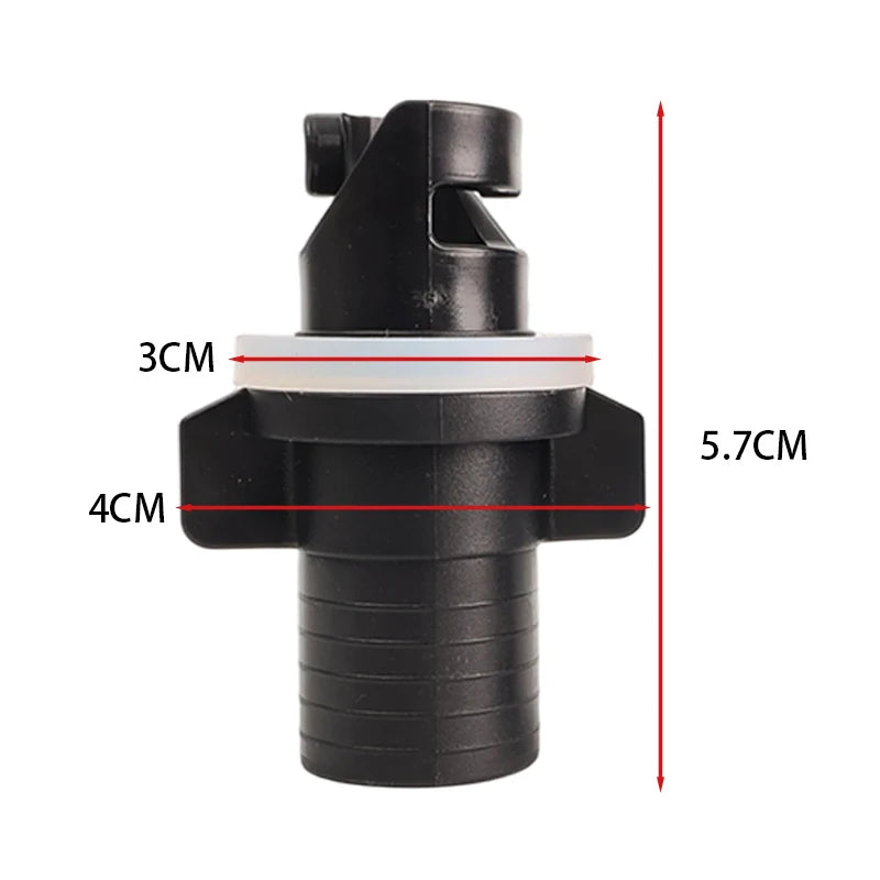 Universal Inflatable Boat Air Valve Adapter – Pump Converter Nozzle for Kayak, Paddle Board & Rubber Dinghy Pump Connector Tool