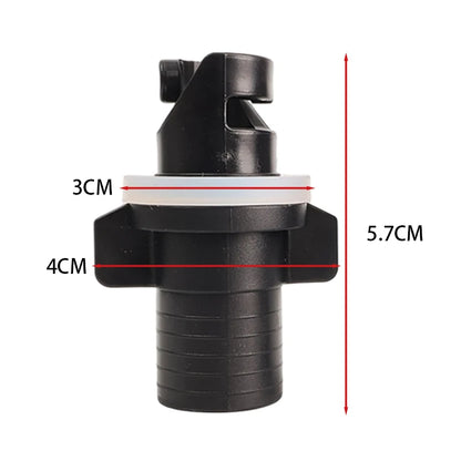 Universal Inflatable Boat Air Valve Adapter – Pump Converter Nozzle for Kayak, Paddle Board & Rubber Dinghy Pump Connector Tool