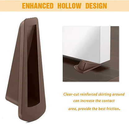 Gate Stop Holder Door Stopper 1pcs Anti-kick Black/gray/brown Elegant Design Natural Rubber Office Environmentally Friendly