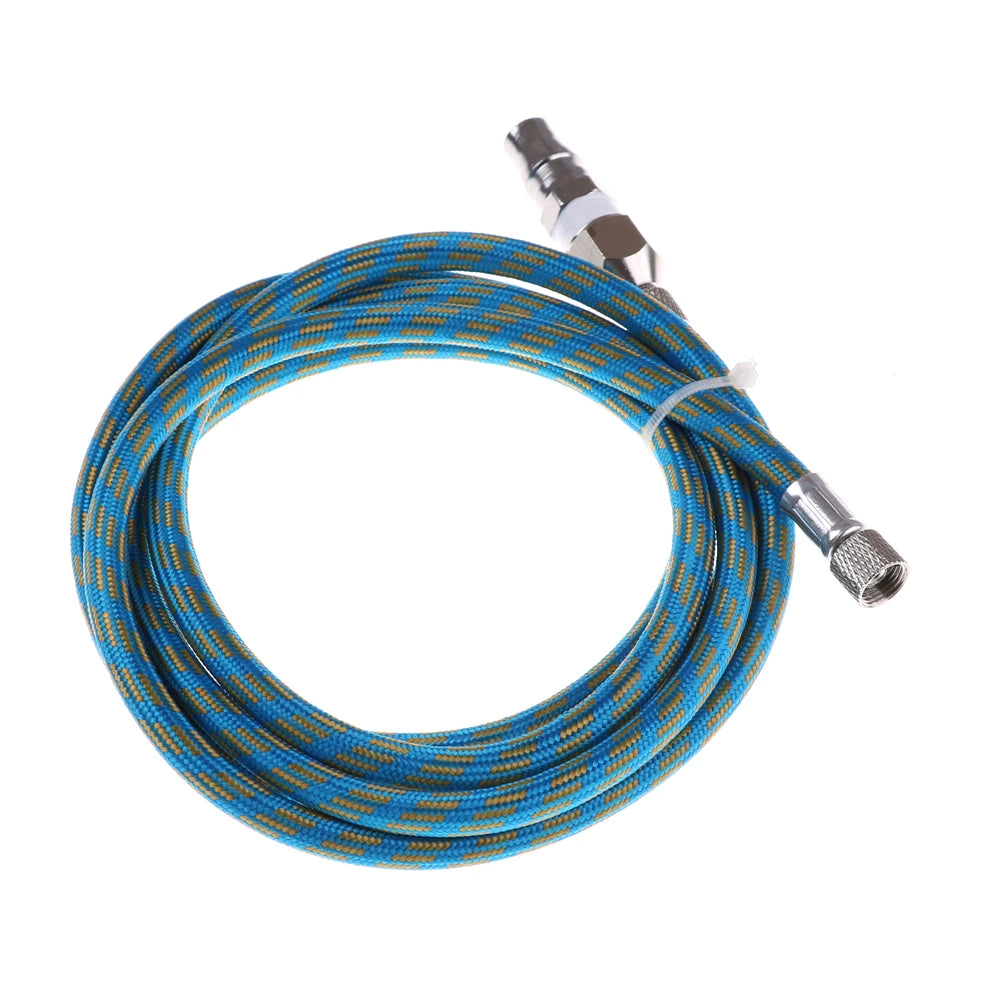 New 6' Braided Airbrush Air Hose Adapter w/ 2x 1/8'' BSP Fitting Coupling Compressor