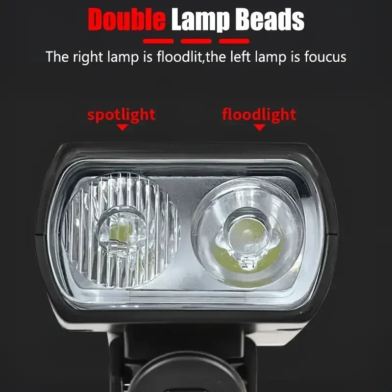 Rechargeable Bike Light Front Light Taillight Mini Night Safety Warning Lantern Bicycle Accessories for Night Outdoor Cycling