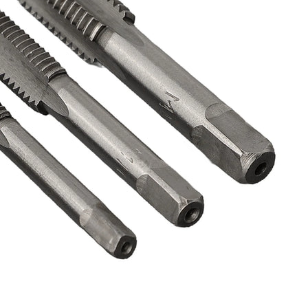 7Pcs For M3 Metric Thread Tap Drill Bits Set with HSS Straight Fluted Screw Taps for Stainless Steel and General Steel