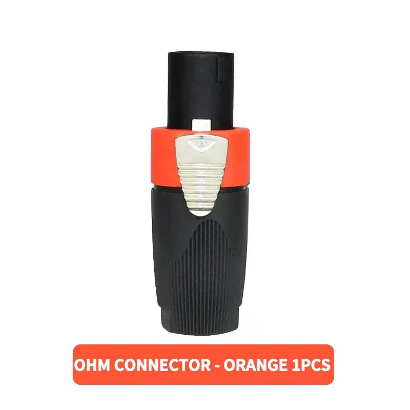 NL4FC Speakon 4 Pin Audio XLR Connector Ohm Head Solder-Free Amplifier Terminal for Superior Sound