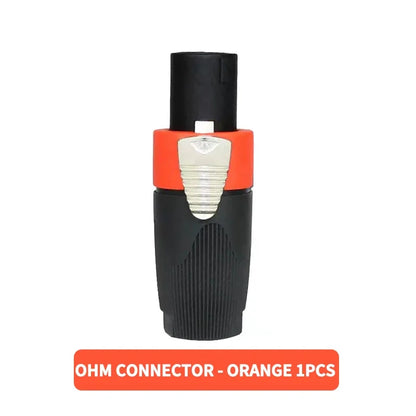 NL4FC Speakon 4 Pin Audio XLR Connector Ohm Head Solder-Free Amplifier Terminal for Superior Sound