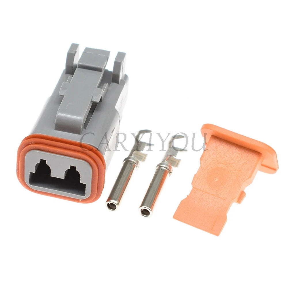2 Pin Male Female Sealed Waterproof Electrical Wire Connector Plug 22-16AWG DT06-2S DT04-2P