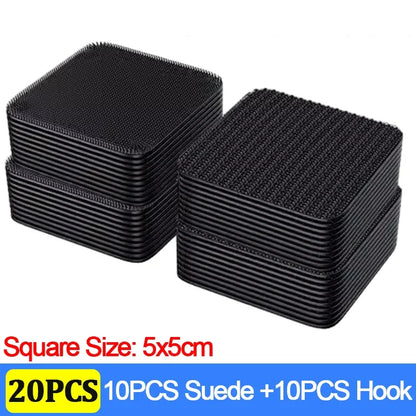 100/2pcs Carpet Fixing Stickers Double Faced High Adhesive Car Carpet Fixed Patches Home Floor Foot Mats Anti Skid Grip Tapes