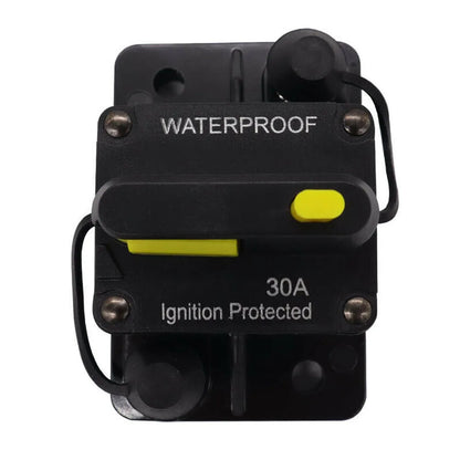 Car Circuit Breaker Fuse Reset 30–300A 12V–48V DC, Waterproof Auto and Boat Electrical Switch