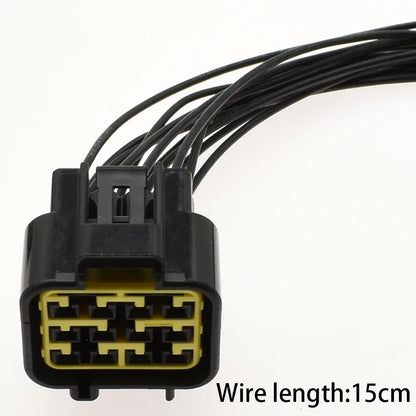 FW-C-12M-B / FW-C-12F-B / DJ7121Y-2.3-11/21 Automotive 12-Pin Connector — Furukawa Black Male Female Wiring Socket