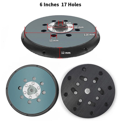 150mm Sanding Pad Backing Plate for DA Polisher with Cooling Channels Designed for Optimal Heat Reduction and Performance