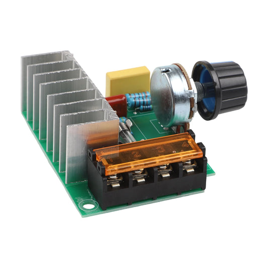 AC 220V 4000W SCR Motor Speed Controller Voltage Regulator Module with High Power Control and Surge Absorption