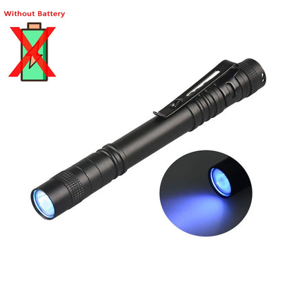 LED 395UV Flashlight Ultraviolet/white Light Pocket Pen Light Using 3A Battery for Pet Dog Cat Urine Detector Scorpion Finder