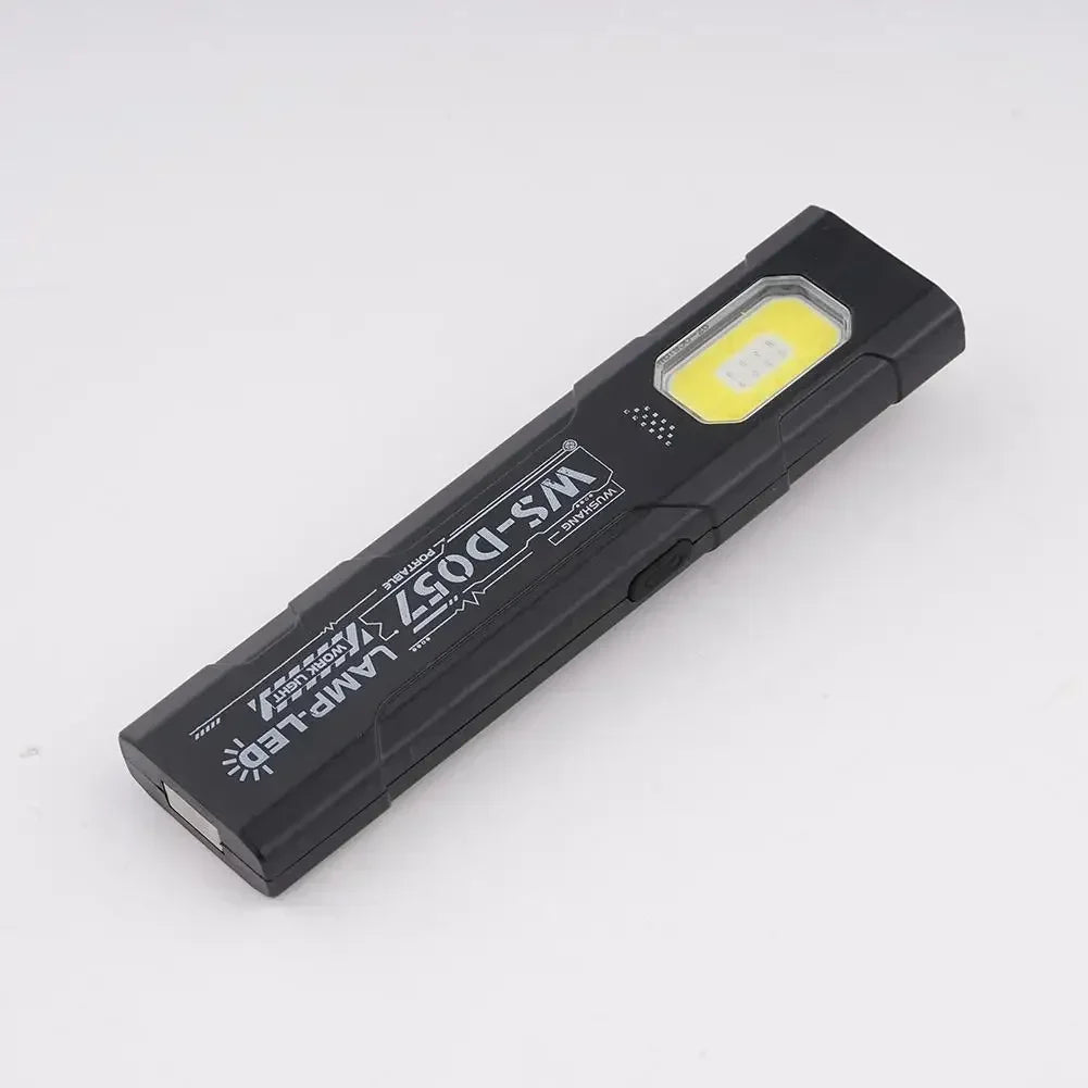 Portable EDC COB LED Flashlight with Magnetic Rechargeable Work Light