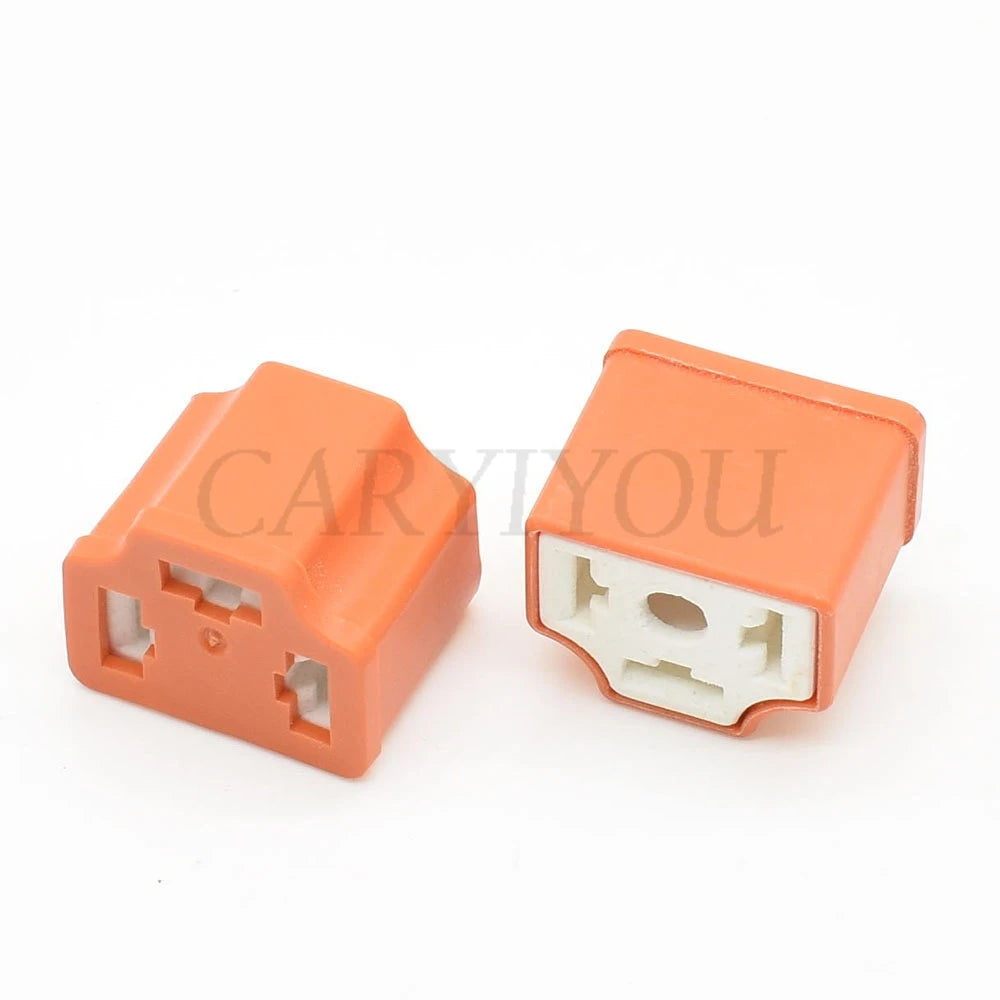 3 Pin 7.8 Series H4 Car Light Bulb Plug Ceramic High Temperature Resistant Socket AC Assembly Auto Relay Lamp Holder