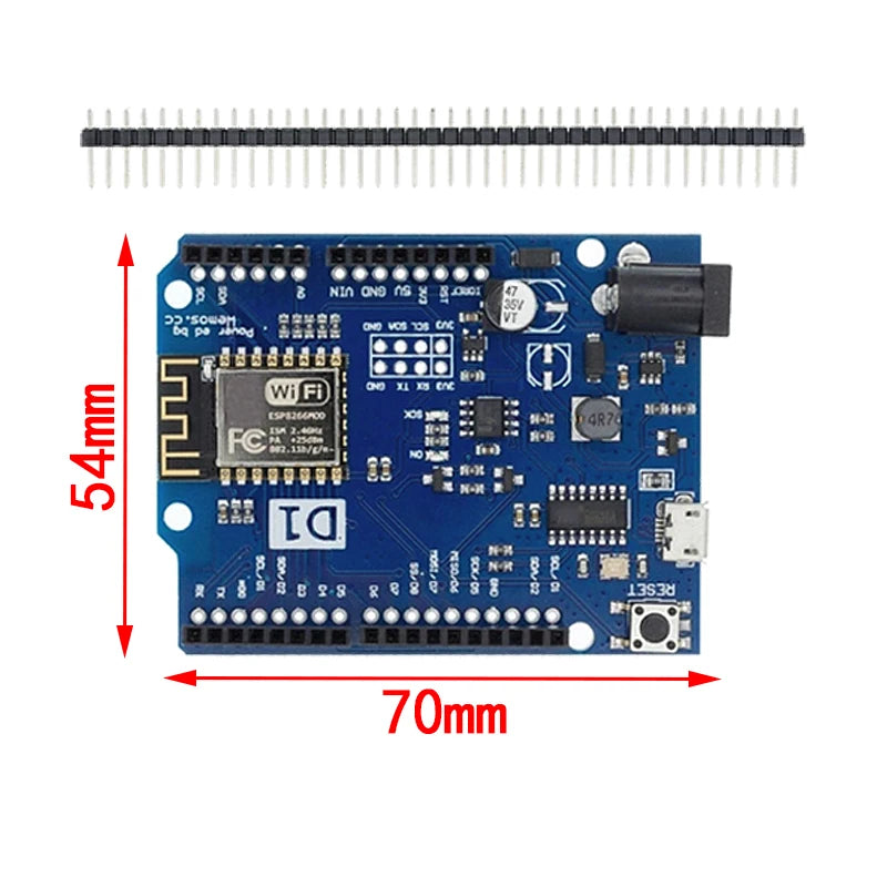 ESP-12F/ESP-12E D1 WiFi Development Board UNO-Compatible Wireless Module ESP8266 Shield for Arduino IDE
