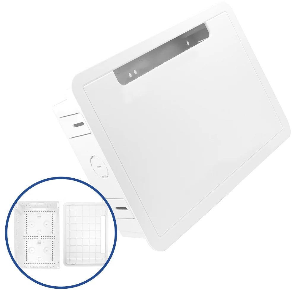 39*26.5*9.5cm Cable Management Kit Versatile Media Box Fit Cable Management Standard Stud Compatibility WiFi Friendly Materials