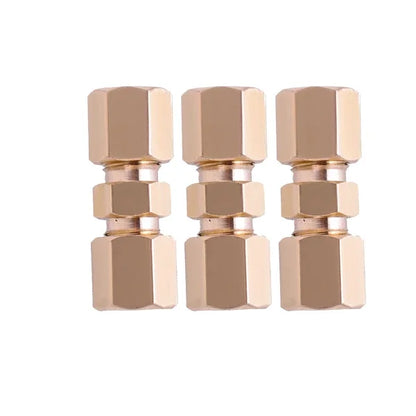 Universal Auto Brake Hose Brass Fittings 3/16" Export Brake Lines Pipe Union Fittings Straight Brass Connector Car Accessories