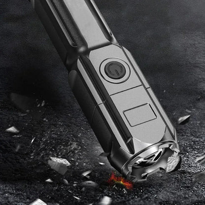 Ultra Bright Rechargeable LED Flashlight Zoomable Waterproof Torch