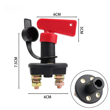 12V 24V Battery Kill Switch Disconnect Isolator Master Cut Off Key 200A Heavy Duty Power Saver for Car RV Boat ATV Maintenance