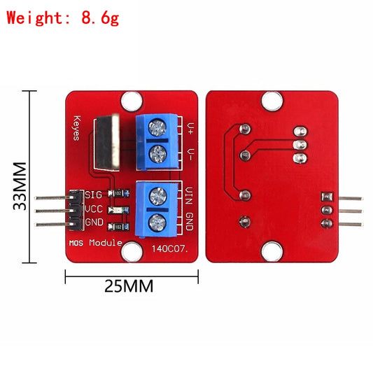 IRF520 MOSFET Driver Module 0–24V for Arduino MCU ARM Raspberry Pi