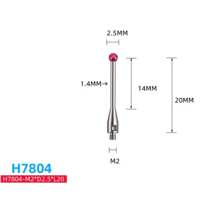M2 Ball Cmm Stylus Thread CNC Measuring Probe Stylus Point Contact H7805/H1345/H7806/H0033/H7808/H8663/H0034/H0035 CMM Probe