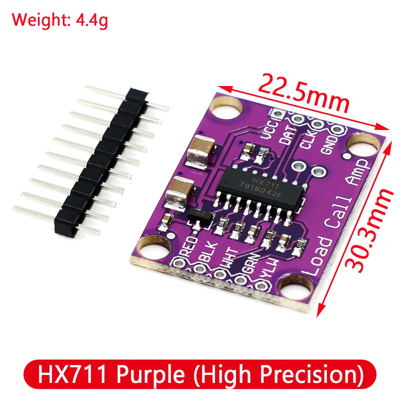 HX711 AD Module with 50Kg Body Load Cell Weighing Sensor and Measurement Tools
