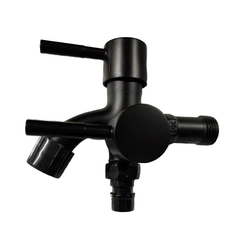 Multifunction Double Outlet Faucet 304 Stainless Steel One Into Two