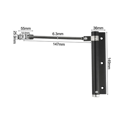Sliding Door Closer with Automatic Closure Mechanism Hydraulic Functionality for Quiet and Reliable Performance