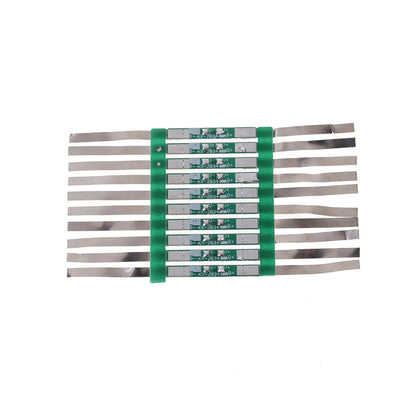 3A Protection Board Kit for 3.7V 18650 Li-ion Battery with Solder Tabs JB 28×3mm, Over-Discharge Protection 4.275±0.025V