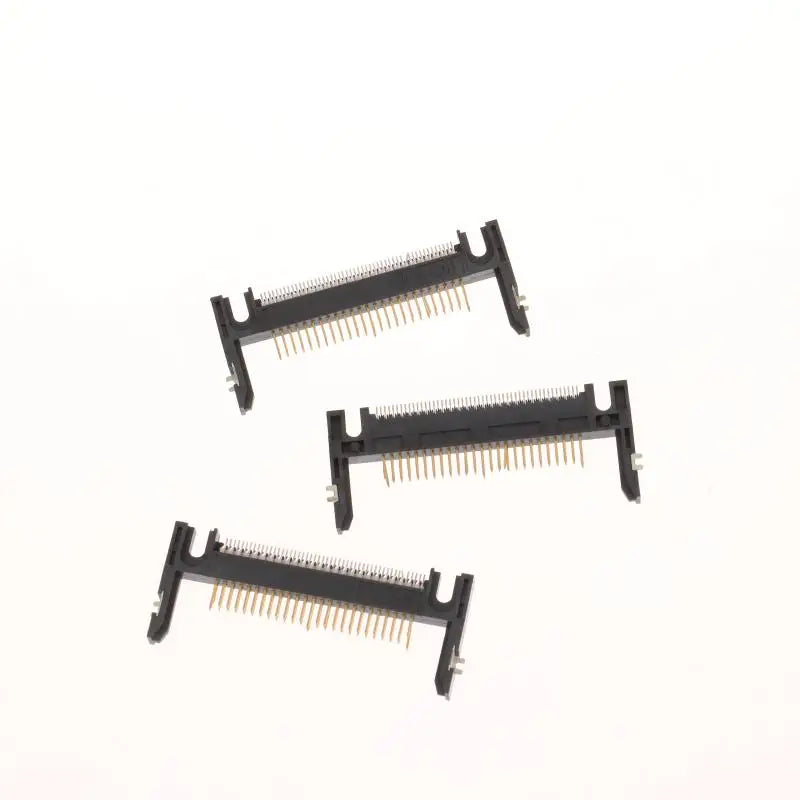 New 5Pcs 50Pin Arm Length 19.0 Patch Card Slot Connector On CF Card Holder Board Black/coffee