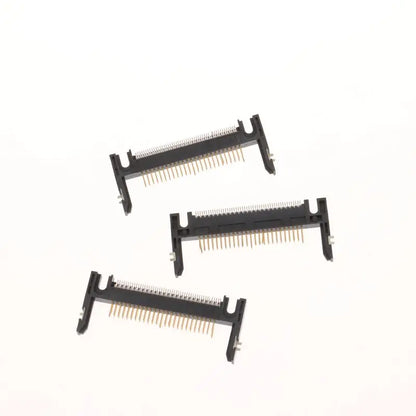New 5Pcs 50Pin Arm Length 19.0 Patch Card Slot Connector On CF Card Holder Board Black/coffee