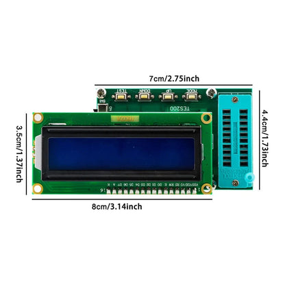 IC Logic Gate Tester TES200 IC Tester LED Digital Meter 74 40 45 Series LC Logic Gate Tester DC 7-12V Electrical Equipment