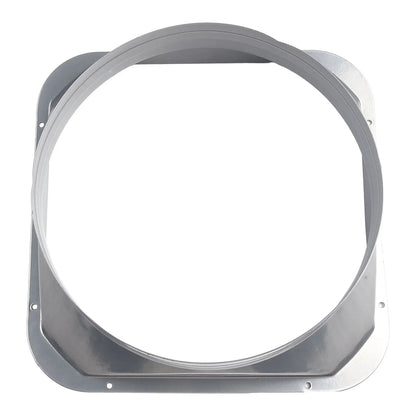 For Kitchen Hood Ventilator Pipe Connecting Vent Flange Exhaust Duct 4-10inch Electrostatic Spray Metal Silver-gray