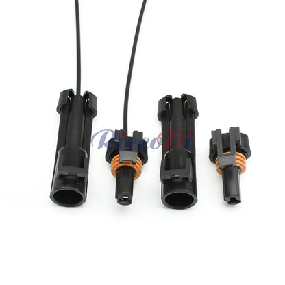 1 Pin Male and Female Automotive Wiring Connector Adapter 2.8 Series Waterproof Cable Plug Compatible with 12065171 / 12065172