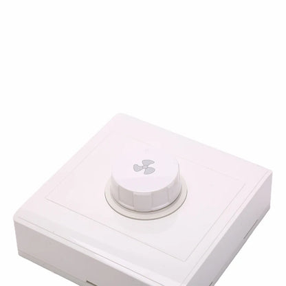 New 1PC Plastic AC220V 10A 15W-300W White 86Type Ceiling Fan Adjustment Stepless Speed Controller Wall Switch