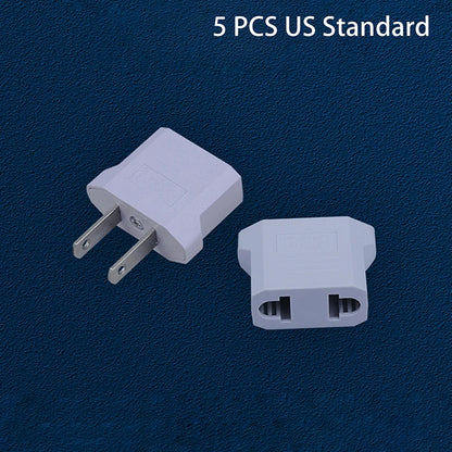 New 5/10Pcs Us To Eu Conversion Plug Eu To Us Us To Au Flat Plug To Dual Use