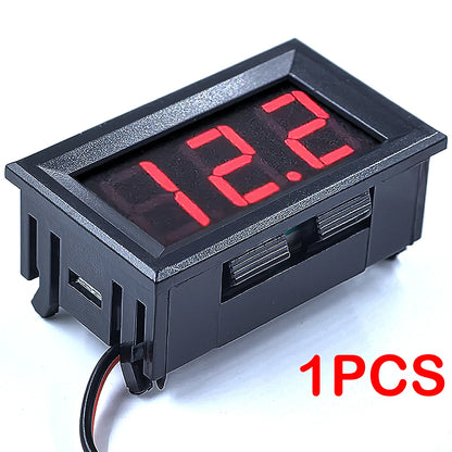 DC 4.5V-30V Digital Voltmeter Ammeter 0.56 Inch Two-Wire LED Display Voltage Current Meter for Car Motorcycle and DIY Electronics