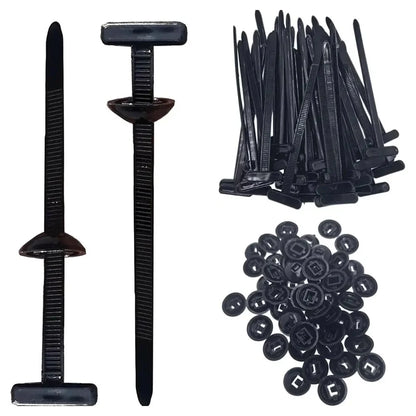 Nylon Cable Tie Buckle Auto Fastener Screw Self-Locking Zip Ties Car Trunk Engine Guard Panel Wire Management Strap Fixed Tools