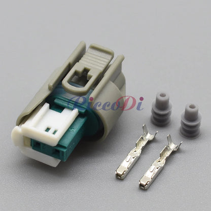 Automotive Waterproof Wire Connector Plastic Housing Socket with Terminals and Rubber Seals 9-967644-1