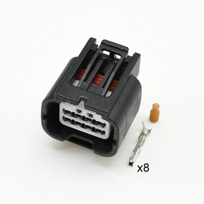 7282-2148-30 / 7283-2148 Automotive 8-Pin Waterproof Headlight & Radar Connector — Cable Socket Plug