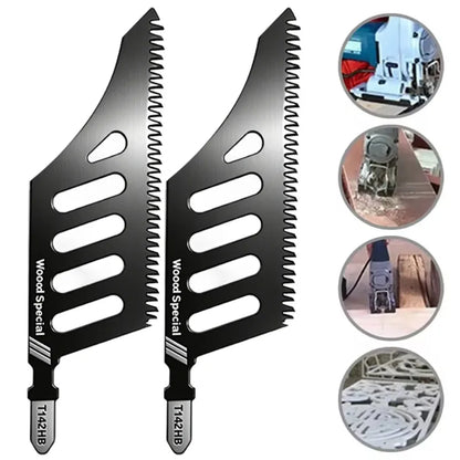 T142HB Jigsaw Blades Extra Long Heavy Duty Scroll Saw Blades T-Shank Professional Woodworking Aluminum Cutting Tool Accessories