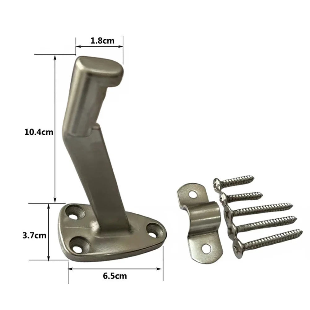 6-Pack Aluminum Alloy Wall Brackets For Staircase Handrails Rust-Resistant Heavy-Duty Support Brackets For Indoor Outdoor Use