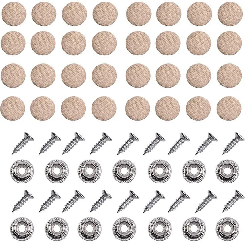 Car Interior Roof Headliner Ceiling Cloth Fixing Screw Buckle Rivets 20mm — 10–20pcs
