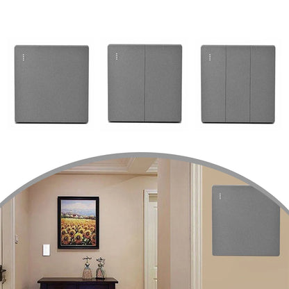 None Gray Button Switch Switches 1 2 3 Gang 86mm Flame Frameless PC Material Push Retardant Rocker Switch None