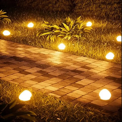 Solar Decorative Frosted Ground Lamp Outdoor Waterproof Garden Light