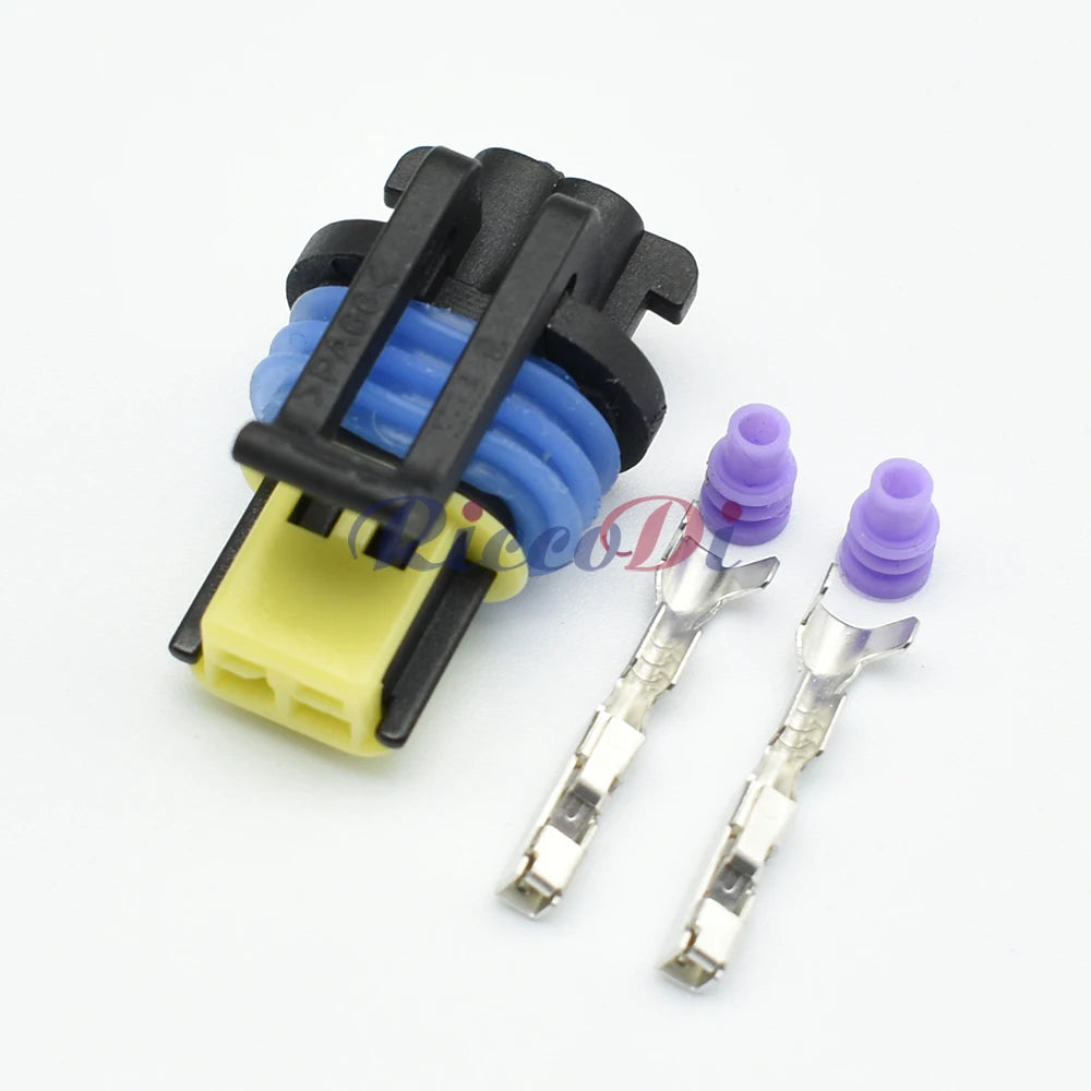 2 Pin Turn Signal Side Lamp Connector 15336024 DJ7022YA-1.5-21 with Terminals Automotive